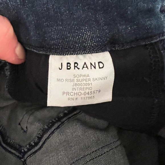 J Brand Sophia mid-rise super skinny Jeans - medium wash, size 23. Never worn - Picture 2 of 3